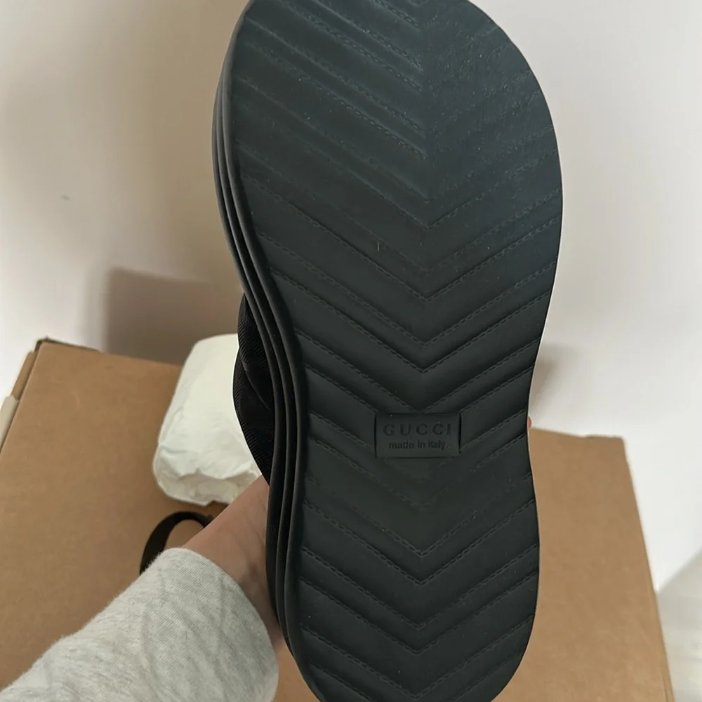 Gucci GG Echo Platform Sandals